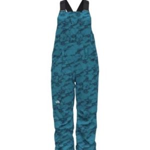 North Face Freedom insulated bib in turquoise NWT (Med)